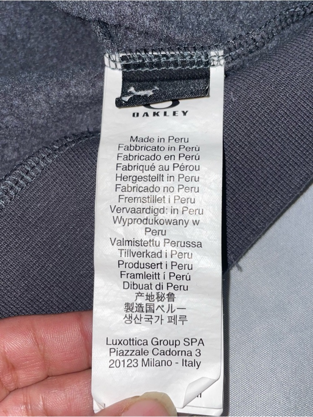 Oakley Mens Custom Fit Crewneck Sweatshirt Gray Graphic Pullover Small S - Picture 3 of 7